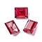 Glass Rhinestone Cabochons, Pointed Back, Faceted, Rectangle, Siam, 10x8x5mm