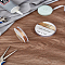 Round Copper Wire, Long-Lasting Plated, Light Gold, 22 Gauge, 0.6mm, 4m/roll, 2 rolls