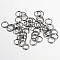 Iron Open Jump Rings, Round, Gunmetal, 8x0.7mm, 21 Gauge, Inner Diameter: 6.6mm, about 12500pcs/1000g