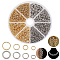 8 Styles Oval 304 Stainless Steel Open Jump Rings, Mixed Color, 18~22 Gauge, 4~8x0.6~1.2mm