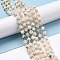 Natural Rainbow Moonstone Beads Strands, with Seed Beads, Faceted, Diagonal Cube Beads, 5~6x5~6x4~5mm, Hole: 1mm, about 49~55pcs/strand, 15.35''~15.75''(39~40cm)