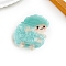 Acrylic Claw Hair Clips, Pale Turquoise, Sheep, 59x58mm