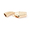 Brass Interlocking Clasps, Snake, Real 18K Gold Plated, 41.5x12.5x8.5mm, Hole: 5.5x6mm