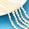 Natural Cultured Freshwater Pearl Beads Strands, Two Sides Polished, Creamy White, 4~5x5~7x3~4.5mm, Hole: 1mm, about 72~79pcs/strand, 13.39''~14.57'(34~37cm)