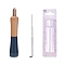 Poking Needle Wooden Handle, Wool Felt Tool Handle, with Felting Needles, Prussian Blue, 86mm
