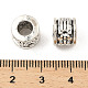 Alliage de style tibétain perles européennes supports strass FIND-E041-23AS-3