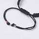 Adjustable Nylon Cord Braided Bead Bracelets BJEW-P194-29RG-A-2