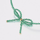 Collane di perline con gemme sintetiche (imitazione di smeraldi) NJEW-K108-03-01-2