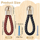 Gorgecraft 4 Sets 2 Colors PU Leather Braided Cord Drawer Pulls FIND-GF0005-24-2