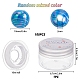 Sunnyclue 100 pièces ab couleur vague imprimée perles acryliques pour bricolage bracelets extensibles faisant des kits DIY-SC0015-35B-2