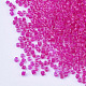 ガラスシリンダービーズ  シードビーズ  色の内側  丸い穴  濃いピンク  1.5~2x1~2mm  穴：0.8mm  約8000個/袋  約85~95 G /袋 SEED-Q036-01A-M04-3