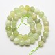 Nueva piedra natural de jade hebras de perlas redondas X-G-O039-16-8mm-2