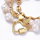 Bracelets en perles et bracelets à maillons et ensembles de bracelets en chaîne BJEW-JB05509-2