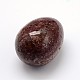 宝石の卵石  不安解消瞑想イースター装飾用のポケットパームストーン  天然なマホガニーのオブシディアン  48~50x35~38mm G-A137-A02-17-1