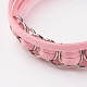 Faux Suede Cord Multi-strand Bracelets BJEW-JB03233-3