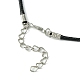Antique Silver Alloy Bird Pendant Necklaces NJEW-JN04558-7