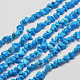Puce turquoise synthétique chapelets de perles G-M205-54-1