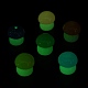 蓄光樹脂キノコ飾り  デスク装飾用の暗闇で光るキノコ  ミックスカラー  16~17x16mm RESI-F045-07B-2