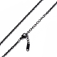 304 ожерелье из веревки из нержавеющей стали для мужчин и женщин NJEW-K245-010D-2