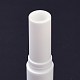 Diypp空の口紅ボトル  リップバームチューブ  キャップ付き  コラム  ホワイト  1.5x8.3cm  穴：10.5mm MRMJ-K013-02C-4