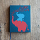 Fingerinspire pochoir d'éléphant de coeur aimant 11.7x8.3 pouce mère et enfant éléphants dessin pochoir réutilisable évider coeur artisanat pochoir pour scrapbook DIY-WH0396-0035-7