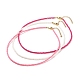 Ensemble de colliers de perles de verre 3pcs NJEW-JN03827-02-1