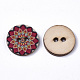 2 отверстия печатных деревянные кнопки BUTT-ZX004-01A-05-2