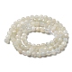 Chapelets de perles en pierre de lune naturelle G-F736-01-AB-2
