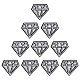 Tissu de broderie informatisé en diamant à repasser/coudre sur des patchs AJEW-WH0029-39-1