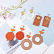 SUNNYCLUE DIY 8 Pairs Acrylic Rattan Woven Earring Making Starter Kit Include Wood Beads & Tree of Life Charms & Alloy Enamel Earring Studs Jewellery Making Accessory Supplies for Women Beginners DIY-SC0008-40-6