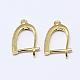 Brass Earring Hooks KK-E711-048G-NR-1