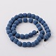 Round Synthetic Lava Beads Strands G-N0116-10mm-21-2