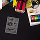 カスタムPVCプラスチッククリアスタンプ  DIYスクラップブッキング用  装飾的なフォトアルバム  カード作り  鳥  160x110mm DIY-WH0618-0071-4