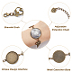 Pandahall 5 Stück Armband-Rohling-Lünettenfassungen für die Schmuckherstellung DIY-PH0009-13-4