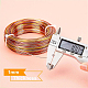 BENECREAT Multicolor Jewelry Craft Aluminum Wire (18 Gauge/1mm AW-BC0004-1mm-06-4