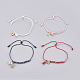 Nylon Cord Bracelets BJEW-JB04149-M-1