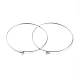 316 Surgical Stainless Steel Hoop Earring Findings STAS-J025-01F-P-2