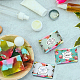 Pandahall elite 90 pz 9 tag di carta sapone fatto a mano in stile DIY-PH0002-84-4