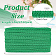 ポリエステルムカデレースリボン  布用 diy 作成装飾  花柄  グリーン  1/2インチ（12mm） SRIB-WH0011-066B-2