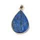 Pendentifs teints en lapis-lazuli naturel G-R486-03G-B-3