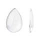 Transparent Teardrop Glass Cabochons GGLA-R024-30x20-1