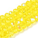 Chapelets de perles en verre électroplaqué EGLA-A034-T6mm-L28-1