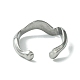 304 anello a polsino aperto in acciaio inossidabile RJEW-L110-022P-3