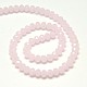 Imitation Jade Glass Rondelle Beads Strands EGLA-F045B-06-3