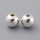 925 Sterling Silver Beads X-STER-T002-236S-6mm-1