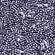 11/0グレードのガラスシードビーズ  シリンダー  均一なシードビーズサイズ  メタリックカラー  ダークスレートブルー  1.5x1mm  穴：0.5mm  約20000個/袋 SEED-S030-1214-2