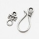 Tibetan Style Alloy Hook and S-Hook Clasps TIBE-O007-11-1
