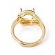 Componentes del anillo de dedo de bronce ajustable KK-L193-02G-3