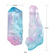 3pcs galvanisieren natürliche Quarzkristallperlenstränge G-FS0001-66-2