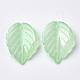 Transparent Spray Painted Glass Pendants X-GLAA-S054-006A-02-2